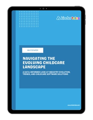 changes in childcare tablet mockup